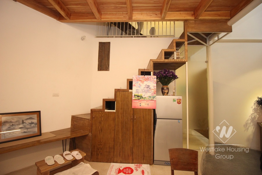 One bedroom modern house with garden for rent in Tay Ho, Ha Noi
