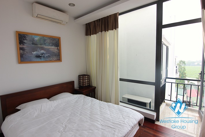 Duplex apartment with lake view for rent in Tay Ho area.