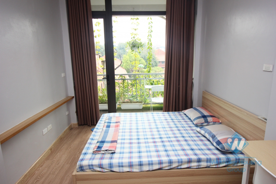 Apartment with beautiful balcony for rent in Ba Dinh district, Hanoi