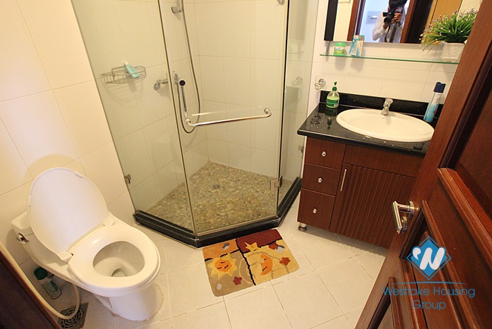 Lake view 02 bedroom apartment rental in Truc Bach area, Ba Dinh district, Hanoi