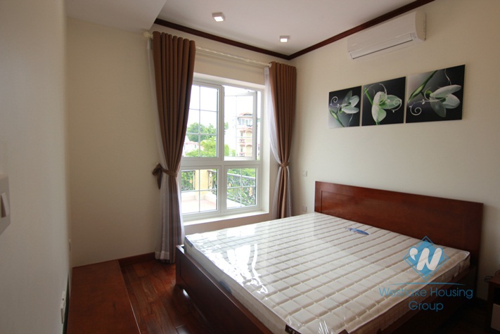 Two bedrooms with big balcony for rent at Truc Bach lake, Ba Dinh district, Ha Noi