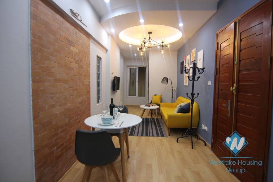 Two bedroom apartment with impression design for rent in Dong Da