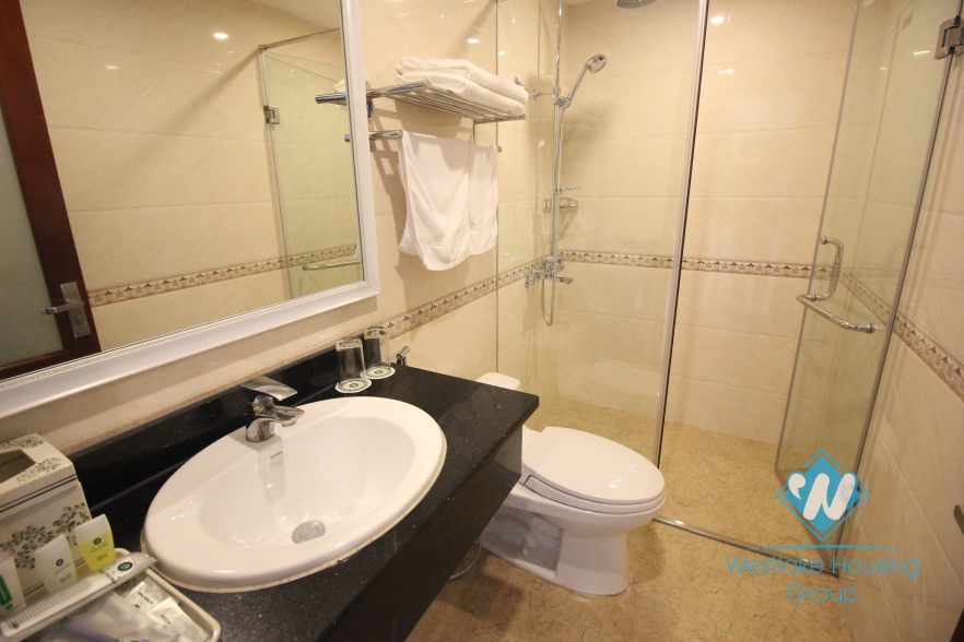 One bedroom apartment with large balcony is available for rent in Hai Ba Trung, Hanoi