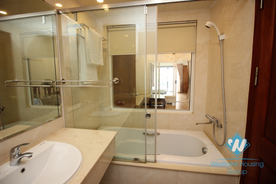 Big and bright one bedroom serviced apartment for rent in Hai Ba Trung