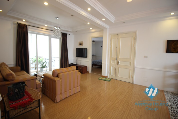 Spacious three bed apartment for rent in Yen phu, Tay Ho, Hanoi