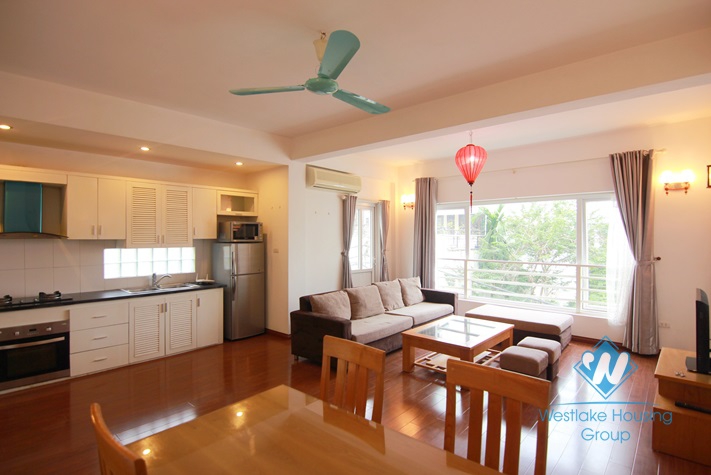 Nice and spacious 1 bedroom apartment for rent in Tay ho, Ha noi