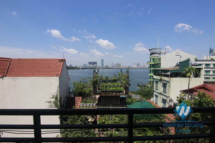 Close to Truc Bach area, lakeview spacious apartment for rent in Tay Ho, Hanoi