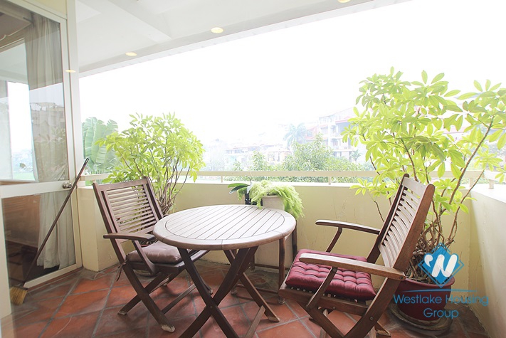 A charming, bright and well designed serviced apartment for rent in Xuan Dieu Street, Tay Ho, Ha Noi, Vietnam