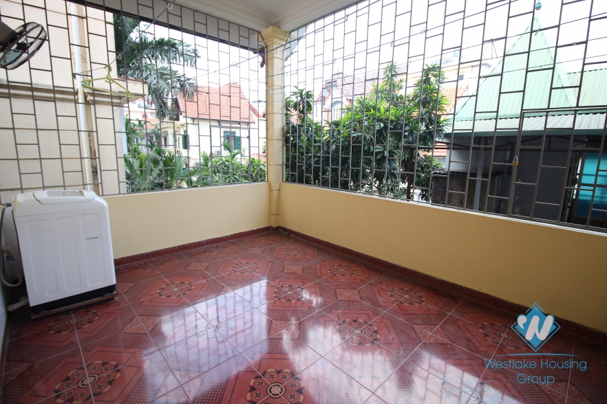House with large yard and balconies for rent on To Ngoc Van, Tay Ho, Hanoi