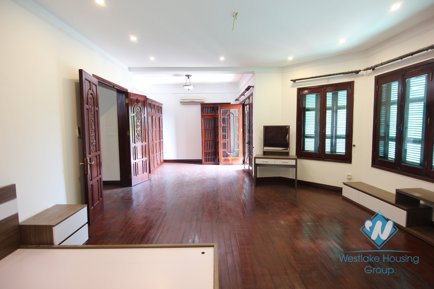 French style, unfurnished house for rent in To Ngoc Van, Tay Ho, Ha noi