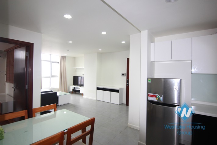 High floor one bedroom apartment for rent in Water Mark, Lac Long Quan street, Ha Noi