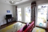 Bright and Fully Furnished One Bedrooms Apartment for rent in Doi Can st, Ba Dinh district.