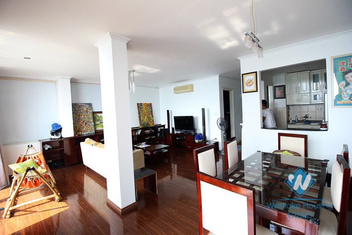 Amazing lake view for two bedrooms apartment for rent in Tay Ho, Hanoi