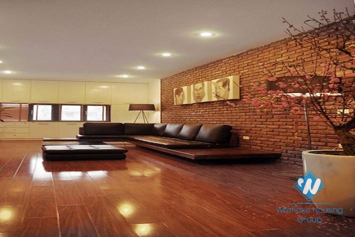 Beautiful houses with nice design for rent in Xuan La street, Tay Ho, Hanoi