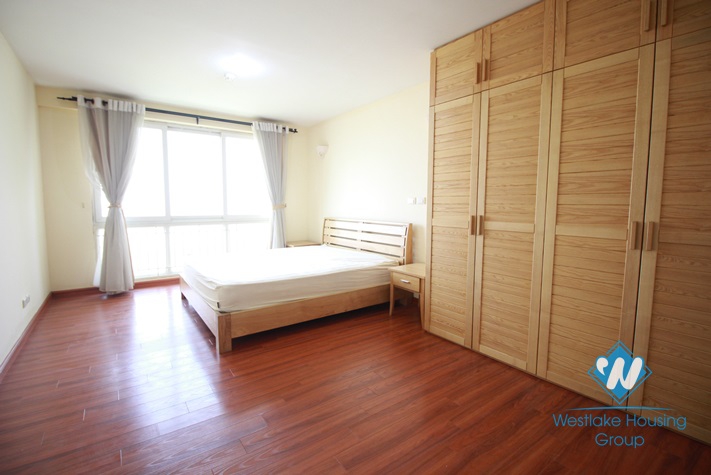 Nice and big size apartment for rent in P Tower Ciputra, Tay Ho area 