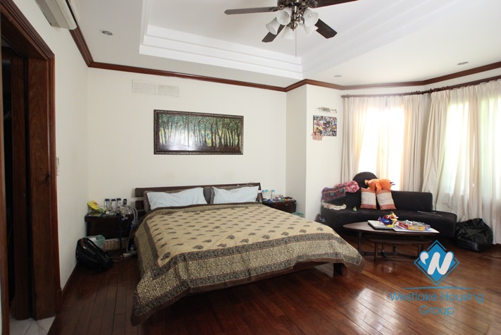 Stunning villa with large yard and garden in To Ngoc Van st, Tay Ho, Ha Noi