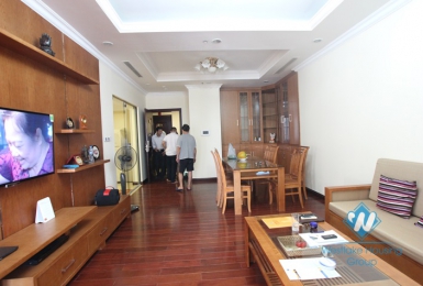 Apartment with wooden furniture for lease in Royal City, Thanh Xuan district, Hanoi