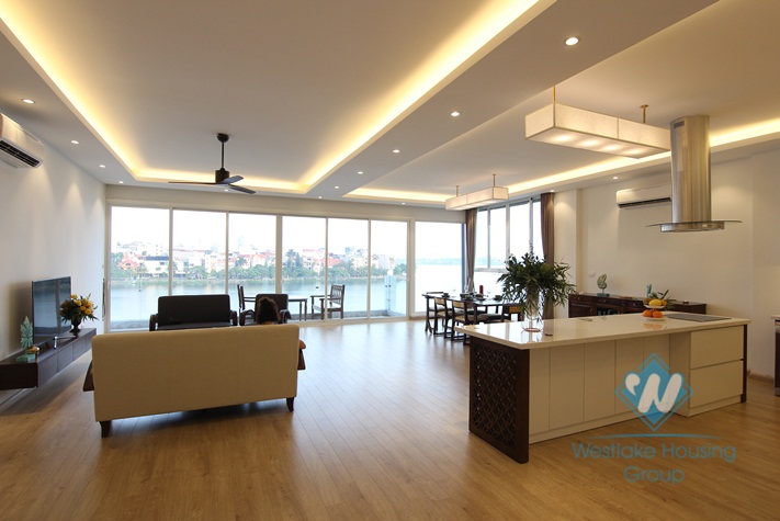 Super lakeview morden aparment for rent in Tay Ho, Hanoi.