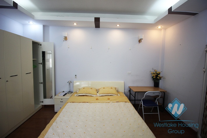 Bright and Fully Furnished Studio Apartment for rent in Ngoc Ha st, Ba Dinh district.