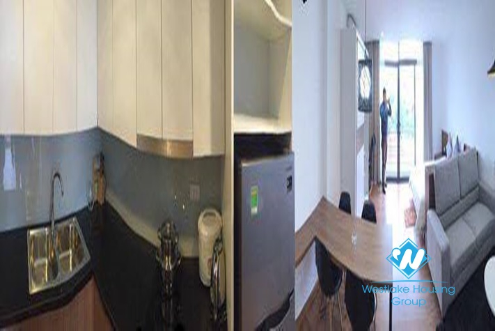 Bright and large studio for rent in Hoang Hoa Tham street.