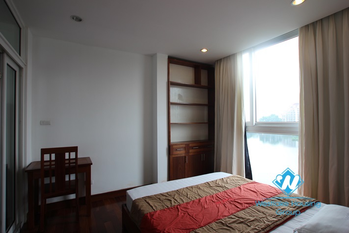 High floor apartment with great lake view for rent in Truc Bach, Hanoi