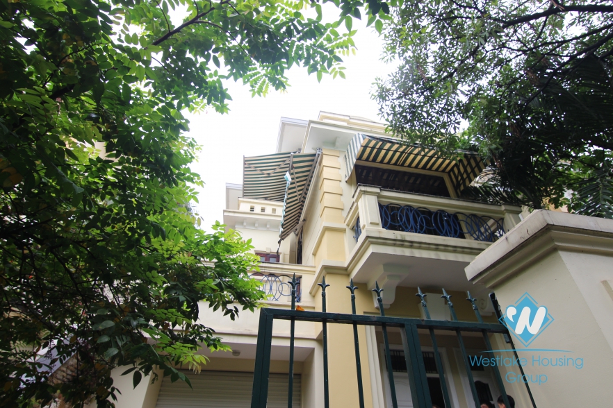 Nice house for rent in D block, Ciputra, Tay Ho, Hanoi