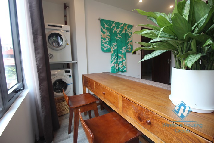 Brandnew one bedroom apartment for rent in Tran Quoc Hoan st, Cau Giay district.