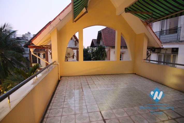 Semi furnished house for rent in Dang Thai Mai, Tay Ho, Hanoi