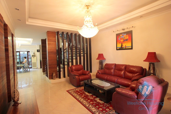 House with nice design for rent in Ciputra, Tay Ho, Hanoi- fully furnished