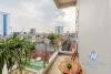 Studio with big balcony and very bright for rent in Ba Dinh district, Hanoi.