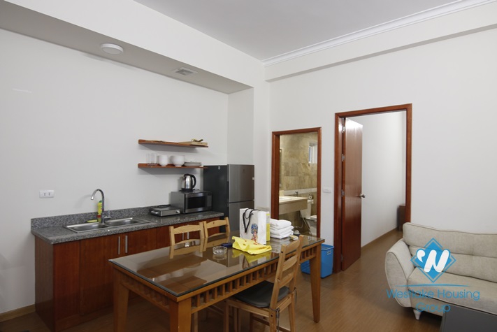 Simple apartment with small yard for rent in Ba Dinh District 