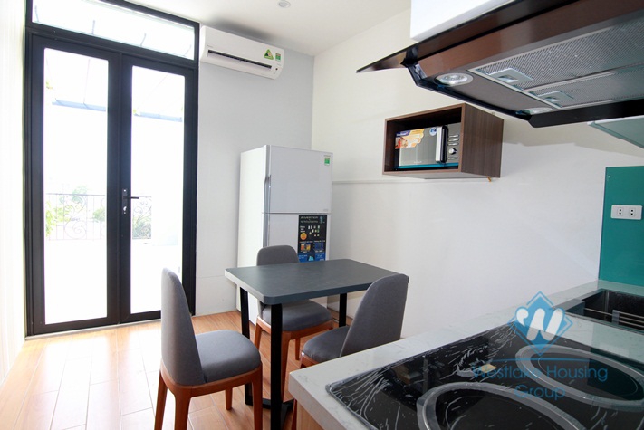 One bedroom apartment with big outside space for rent in Tay Ho.