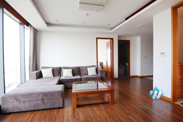 Spacious apartment with 02 bedrooms for rent in Doi Can street, Ba Dinh district.