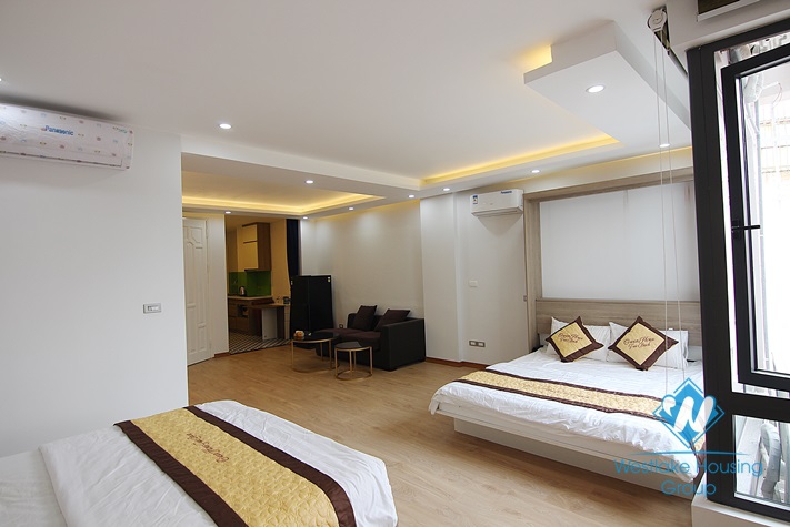 Brand new with modern furniture - Studio apartment for rent in Nguyen Khac Hieu st, Truc Bach area 