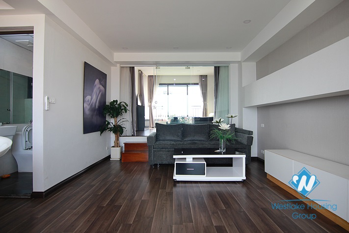 Lake view penthouse apartment for rent in Tay Ho, Hanoi