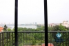 Bedroom with view to Westlake apartment for rent  in Tay Ho district.
