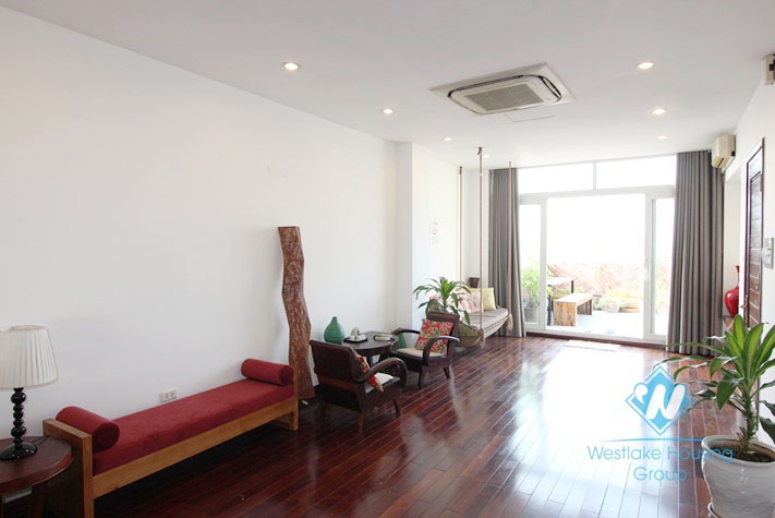 Two bedrooms with big balcony for rent in Tay Ho district, Ha Noi