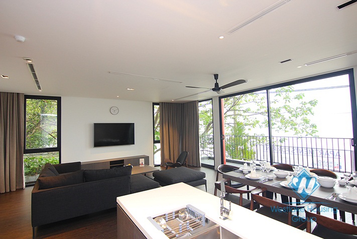 A marvelous apartment with gorgeous West Lake view for rent in Tay Ho