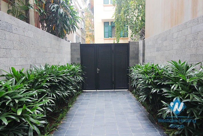 Luxury one bedroom apartment with nice courtyard for rent in Dang Thai Mai area, Tay Ho District  