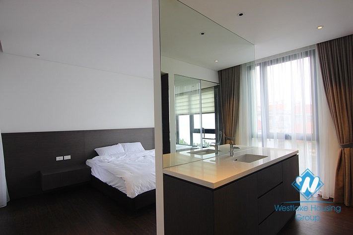 Brand new modern LAKE VIEW apartment for rent in Tay Ho, Hanoi 