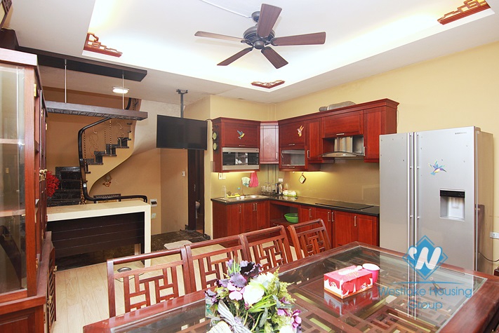 Two bedrooms house for rent in Lac Long Quan st, Tay Ho district.