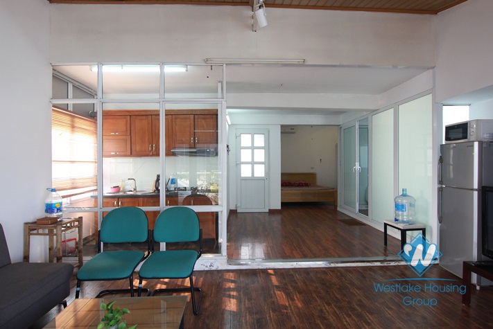 A super bright and cool apartment in hight level for rent on Lac Long Quan street.