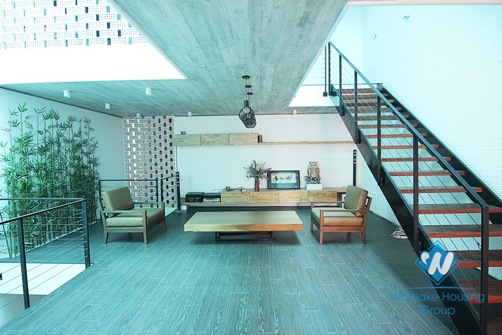 A modern house to rent in Tay Ho with charming and unique design