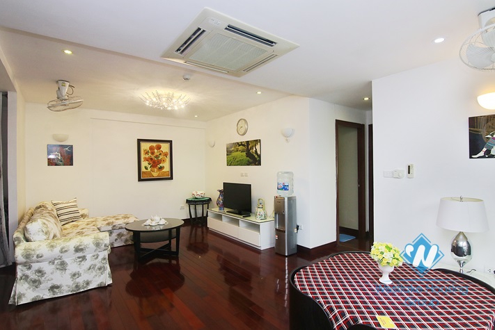 A high floor apartment for rent with nice balcony for rent in Hai Ba Trung, Ha Noi.