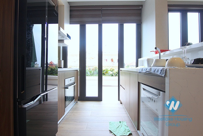 A brilliant 1 bedroom apartment with nice terrace for rent in Tay Ho