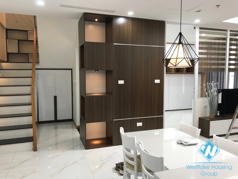 Modern and luxury duplex apartment for rent in Vinhomes Gardenia, Hanoi 