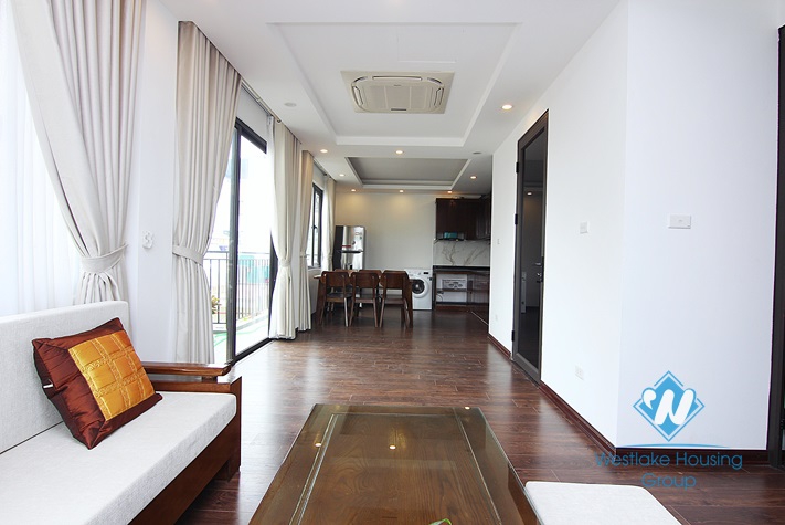 Bright and new 2 bedrooms aparment with nice balcony for rent in Xuan Dieu, Tay Ho