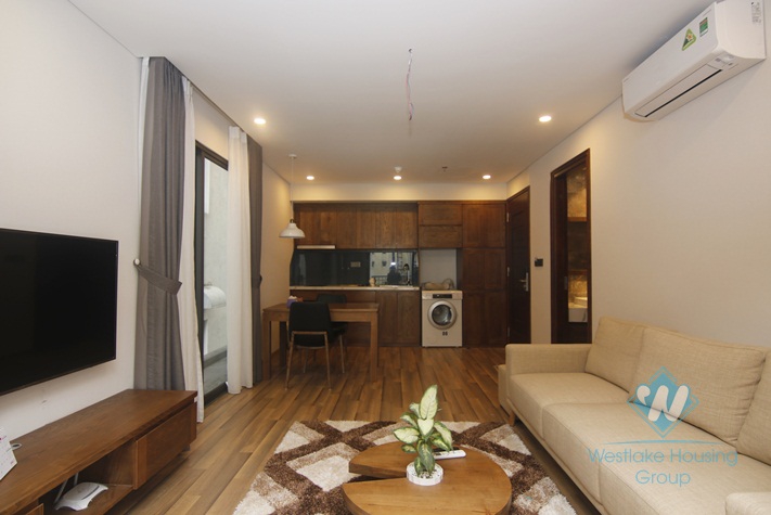Wooden apartment for rent in Van Phuc Street, Ba Dinh District