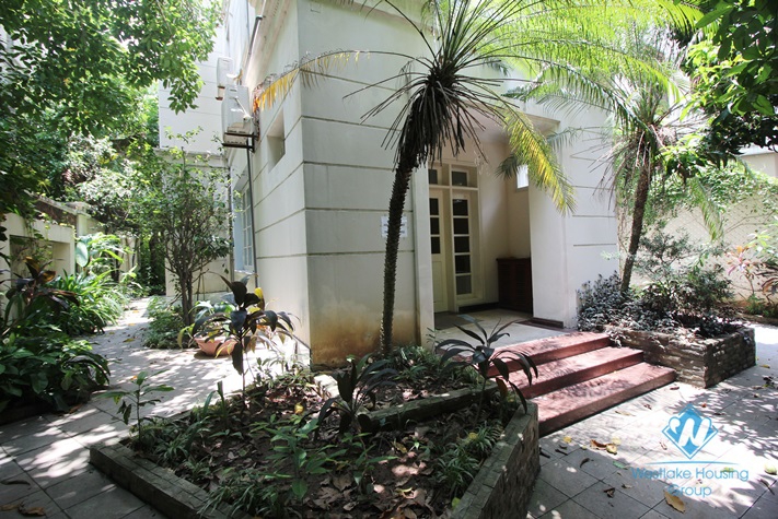 Beautiful house with garden for rent in Ciputra, Tay Ho District 