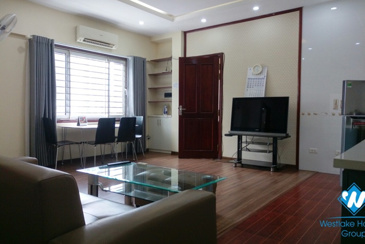 A spacious one-bedroom apartment with great view on Van Bao st, Ba Dinh 